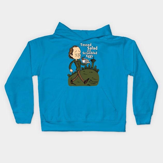 Tossed Salad and Scrambled Eggs Kids Hoodie by harebrained